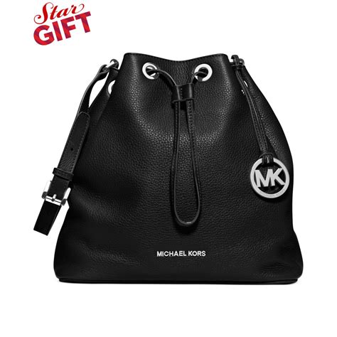 michael kors jules drawstring large|michael michael kors jules large drawstring shoulder black.